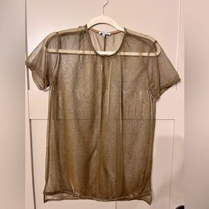 Charlotte Russe sheer long top